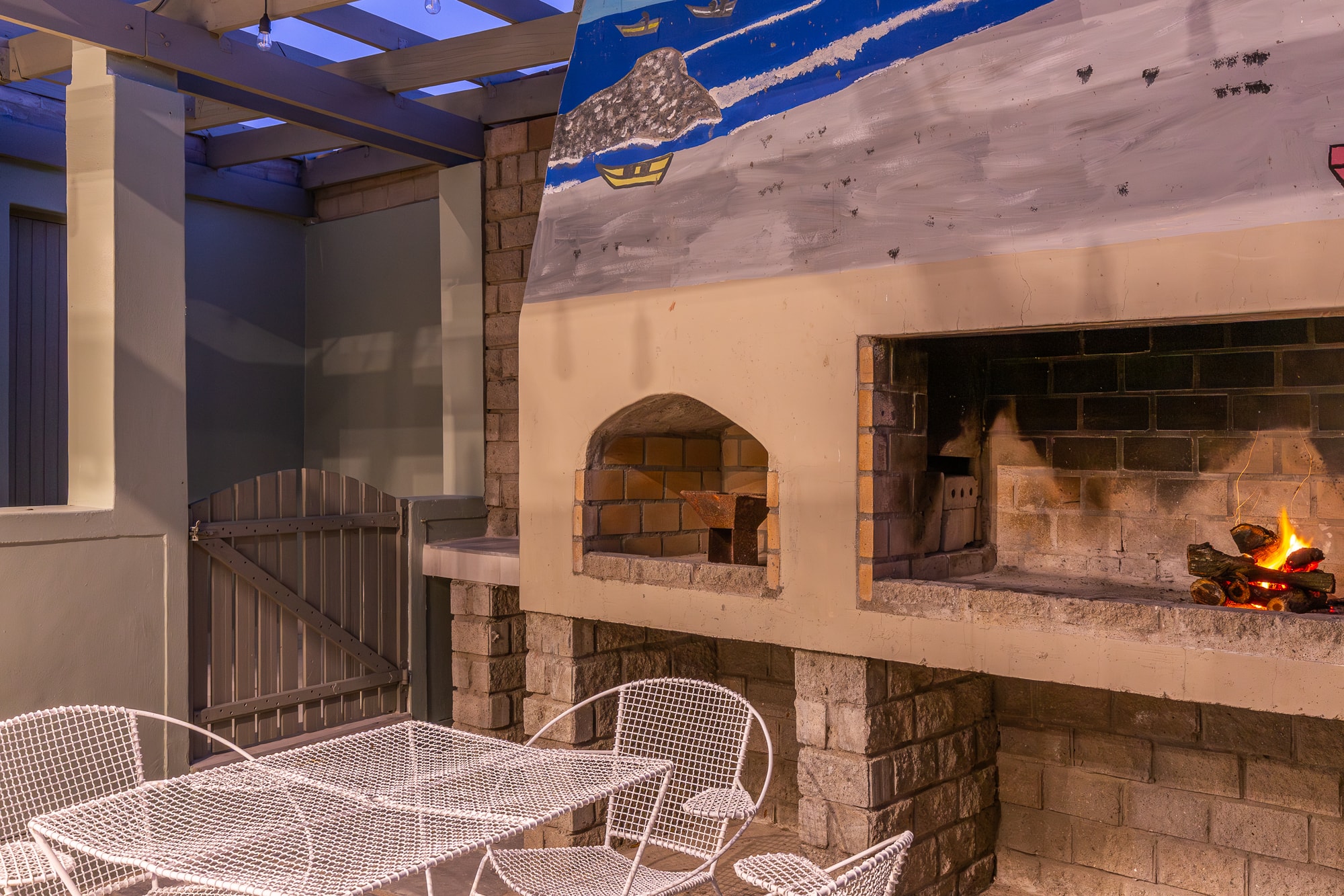 Fireplace and lounge display